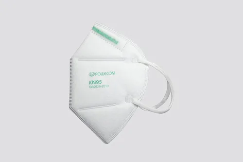 POWECOM Mascarilla KN95 para adultos con filtración > 95%, cómodas cintas elásticas para las orejas y diseño ligero, paquete de 10