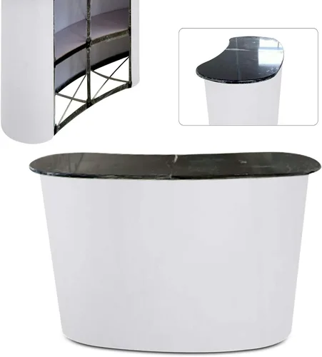 Miniatura 5 de YIYIBYUS Promoción Pop Up Display Table Trade Show - Salón Recepción Mostrador Promoción Venta al por menor, Recepción Mostrador Iluminado Recepción
