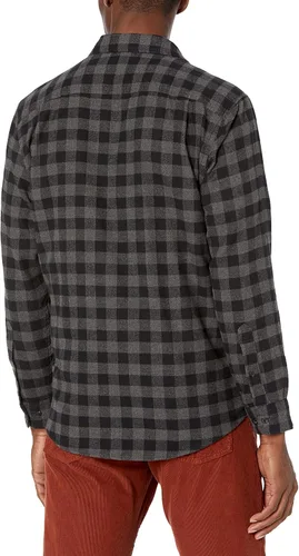 Miniatura 2 de Tienda Essentials - Camisa de franela de manga larga para hombre disponible en tallas para hombres grandes y altos