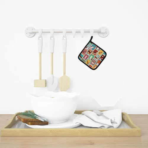 Miniatura 3 de Caroline's Treasures MLM1160PTHD - Juego de soportes para ollas de cocina resistentes al calor, almohadillas calientes para horno para cocinar Husky