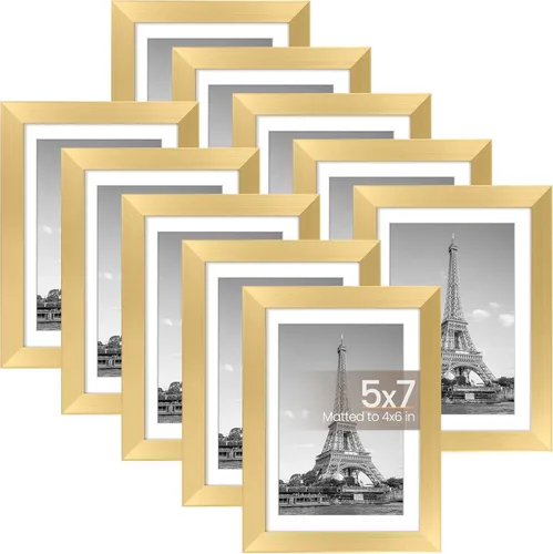 Miniatura 26 de upsimples - Juego de 10 portarretratos de 8 x 10 pulgadas, para fotos de 5 x 7 pulgadas con paspartú o 8 x 10 pulgadas sin él, collage de varios