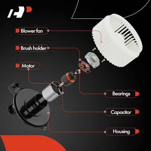 Miniatura 4 de A-Premium HVAC - Ventilador del calentador del motor con motor sin escobillas Compatible con vehículos Toyota - Sequoia 2008-2022, Sienna 2011-2020