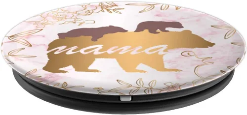 Miniatura 4 de Mama Bear Pop Socket 2 Cubs Marble Pink Gold Mothers Gifts - PopSockets Grip and Stand for Phones and Tablets