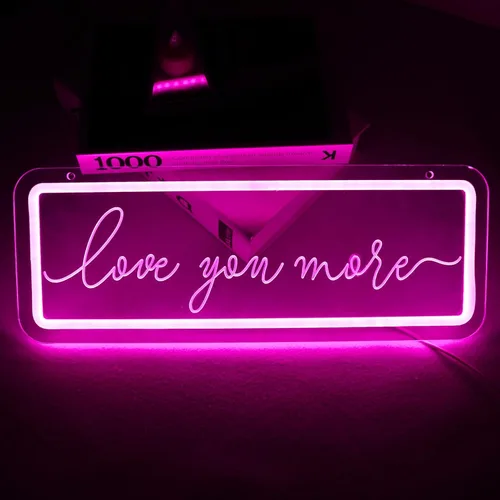 Miniatura 12 de Letreros de neón de feliz cumpleaños para decoración de pared, luz de neón LED para dormitorio, decoración de fiesta de cumpleaños de Navidad
