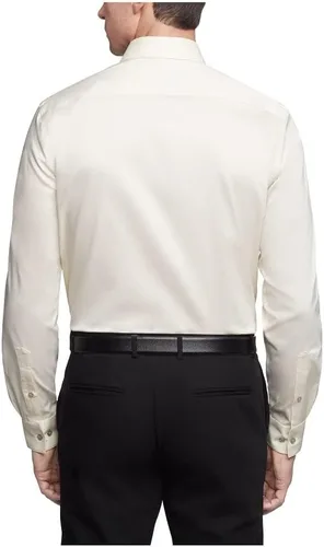 Miniatura 2 de Van Heusen Camisa de vestir para hombre, ajuste regular, sin arrugas, cuello flexible, elástica, sólida, Sólido