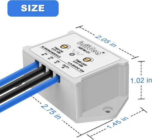 Miniatura 5 de Briidea Módulo de Parpadeo Intermitente de 10 Amperios DC 4.5-30V Adecuado para Varias Lámparas de Advertencia, Impermeable