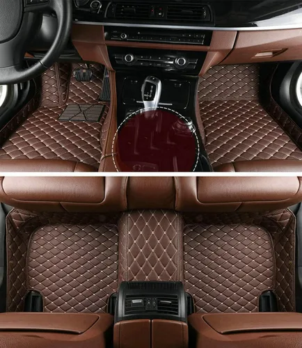 Miniatura 22 de ARAAO Alfombrillas de automóvil personalizadas para hombres y mujeres, sedán, SUV, automóvil, deportivo, antideslizantes, de lujo, (todo negro)