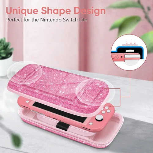 Miniatura 9 de FINTIE Carrying Case for Nintendo Switch Lite 2019, [Shockproof] Hard Shell Protective Cover Travel Bag with Game Card & Micro SD Card Slots for