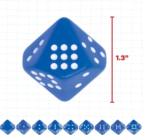 Miniatura 3 de LEARNING ADVANTAGE Dados de subitización Juego de 6 Manipulativo de matemáticas práctico Enseñar la numeración temprana