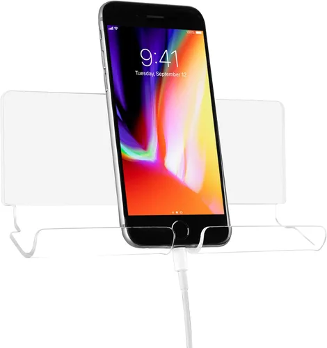 Miniatura 12 de Soporte de pared adhesivo para teléfonos inteligentes iPhone Montura para batería externa de pared (Negro)