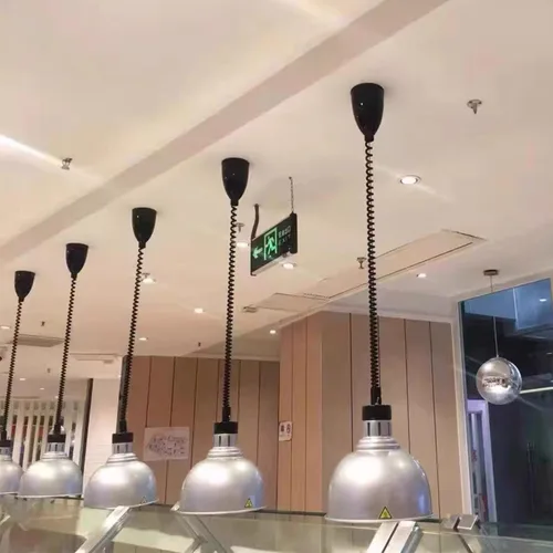 Miniatura 4 de Lámparas colgantes de calor de alimentos de techo calentador de alimentos con bombilla infrarroja Lámparas de calentamiento estilo retráctil