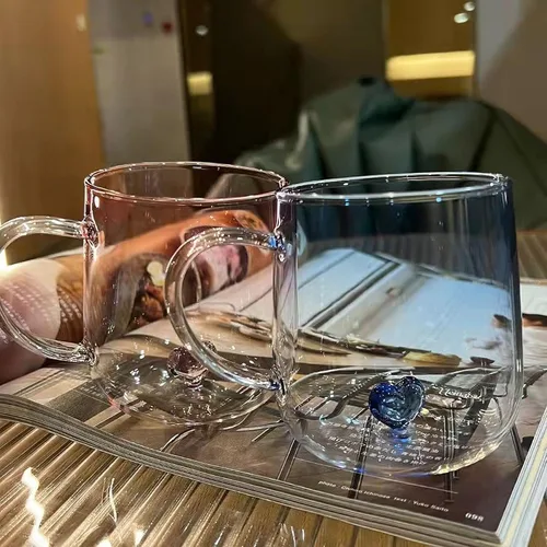 Miniatura 3 de Taza de Café 3D de Cristal con Animales y Plantas en el Interior, Copa de los Deseos como Regalo - Tazas para Fiesta, Oficina, Mañana para Leche