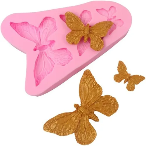Miniatura 2 de Moldes de silicona de mariposa - Mini moldes de fondant de mariposa para herramientas de decoración de pasteles
