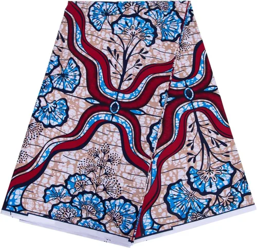 Miniatura 23 de BintaRealWax Tela africana de 6 yardas de tela tribal con estampado de cera vintage Ankara para coser vestido de fiesta