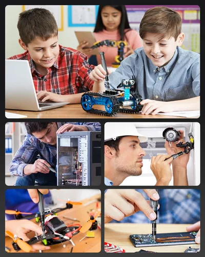 Miniatura 9 de LIFEGOO Juego de destornilladores de precisión, kit magnético de herramientas de reparación de anteojos 121 en 1 mejorado