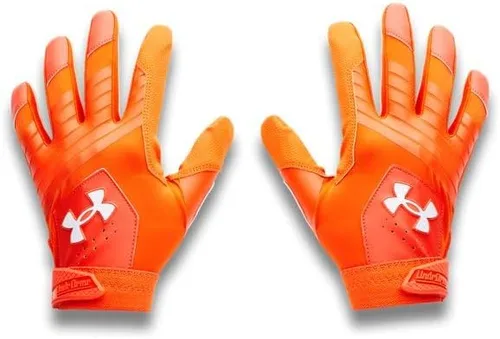 Miniatura 23 de Under Armour Guantes de béisbol Clean Up para hombre (100) blanco / plata metálica / plata metálica