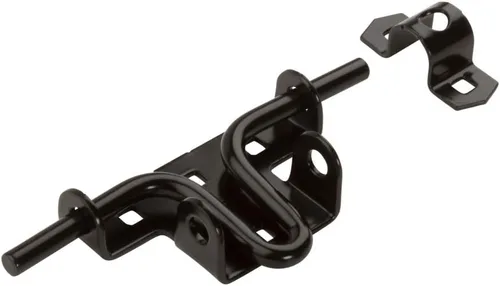 Miniatura 2 de National Hardware N165-506 Pestillo deslizante/corredera para puerta/puerta, negro satinado