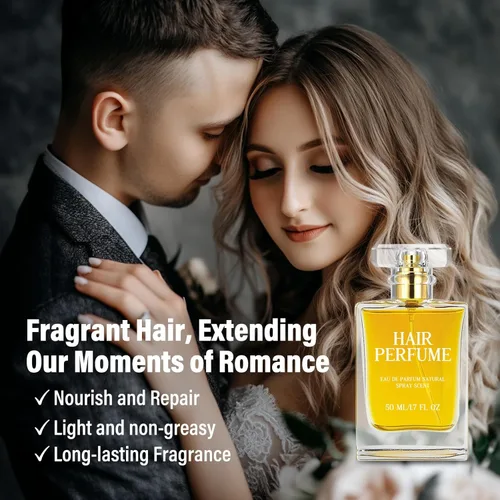 Miniatura 2 de Hajoyful Perfume para el cabello, aceites esenciales para el cabello, perfume para mujeres, fragancia de feromonas para cabello seco dañado, niebla