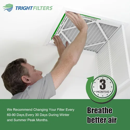 Miniatura 7 de TRIGHTFILTERS - 6 filtros de aire de 10x10x1, filtros plisados MERV 8 duraderos para hogar HVAC AC, filtros de aire acondicionado compactos