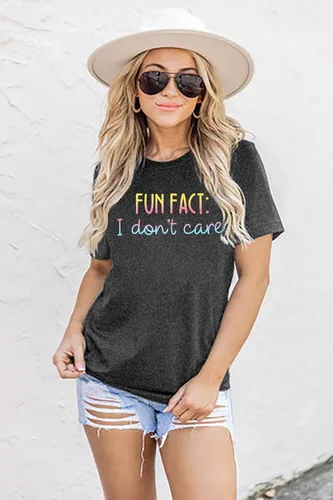 Miniatura 2 de Camiseta para mujer con frase divertida impresa en inglés