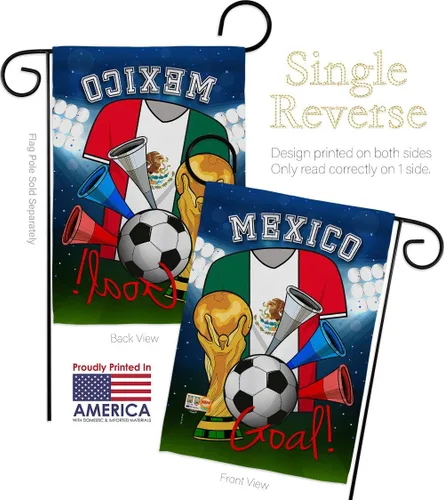 Miniatura 3 de Juego de bandera de México de la Copa del Mundo de Fútbol de México para jardín, juego de portería, pelota de fútbol, entretenimiento, actividad