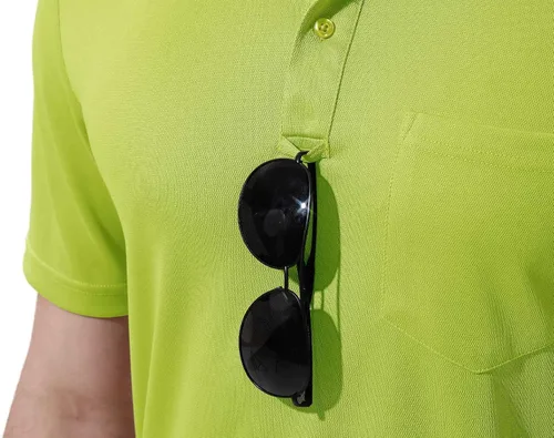 Miniatura 5 de Rdruko Polo para hombre, manga corta, secado rápido, para exteriores, golf, deportes, con bolsillo