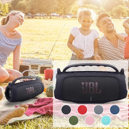 Miniatura 9 de Funda de silicona compatible con JBL Charge 5 Altavoz Bluetooth portátil impermeable (Cubierta de silicona negra)