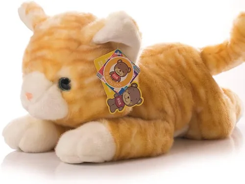 Miniatura 2 de Juguetes de peluche de gato lindo de 12 pulgadas, juguetes de peluche de gatito, muñeca de gatito animal (gris)