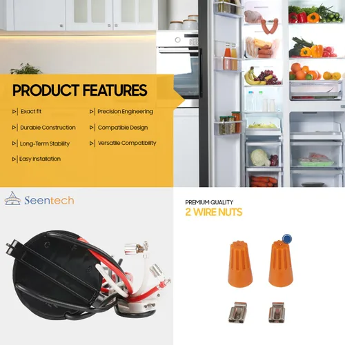 Miniatura 2 de Condensador de arranque duro RCO410 3 en 1 de Seentech - Compatible con refrigeradores y congeladores 1/4-1/3 H.P. 115VAC - Modelo Repalces