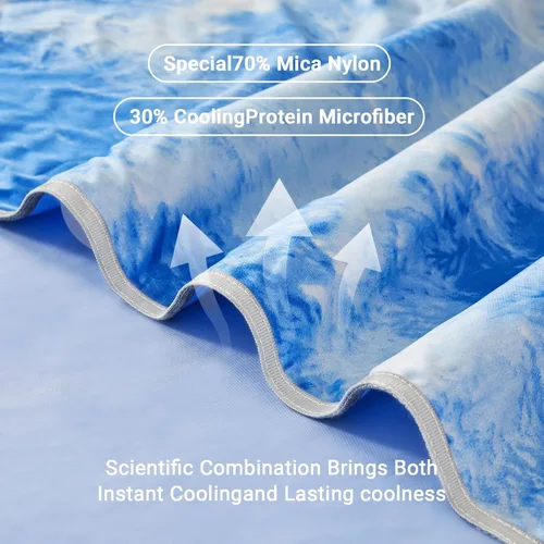 Miniatura 3 de Manta refrescante para durmientes calurosos tamaño individual 60"x80", manta de verano ultra fría que absorbe el calor para mantener el cuerpo
