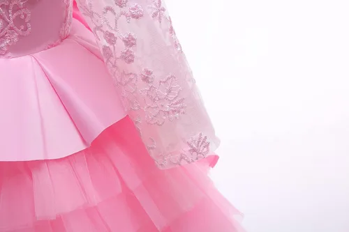 Miniatura 6 de Todder - Vestido de encaje para bebé, para fiesta de cumpleaños, bautizo