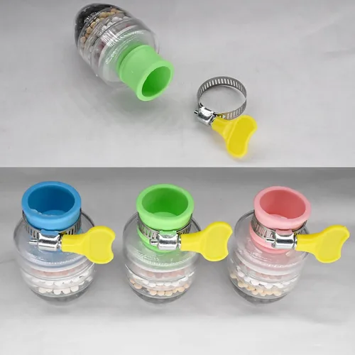 Miniatura 8 de 3 piezas de filtro de agua para grifo, filtros de cartucho de carbón activado de 6 capas, reemplazos de filtro de agua para grifo para fregadero