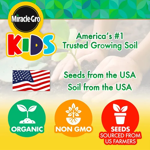 Miniatura 6 de Miracle GRO My First Flower Growing Kit - Kit de manualidades de pintura y jardinería de plantas para niños, niñas, regalos de Pascua para niños