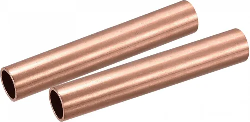Miniatura 6 de uxcell Tubo redondo de cobre 0.354 in OD 0.059 in espesor de pared 3.937 in longitud tubería 2 piezas