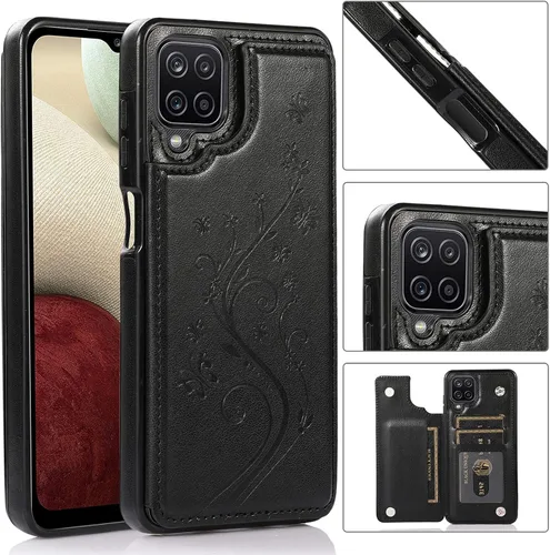 Miniatura 2 de Funda de teléfono para Samsung Galaxy A42 5G con protector de pantalla de vidrio templado, tarjetero con soporte para tarjetero, soporte para celda