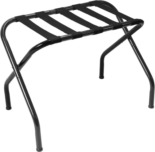 Portaequipajes, soporte de metal para maleta, soporte de equipaje plegable tipo X, soporte de equipaje de alta resistencia para habitación de