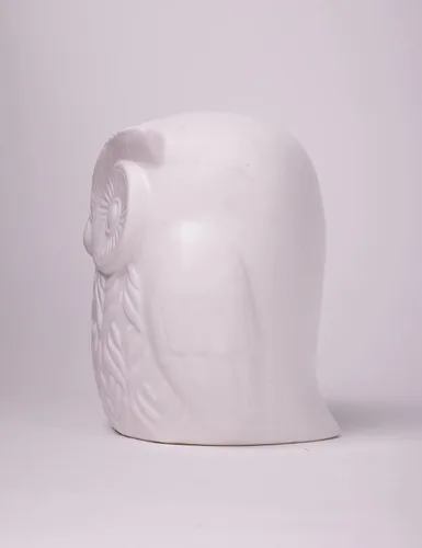 Miniatura 9 de Estatua de búho, estatua de animal, decoración moderna, escultura, regalo para escritorio, estantería, mesa de oficina, cerámica, 5.5 pulgadas
