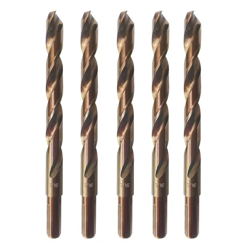 Miniatura 15 de Broca de cobalto de 1/8 pulgadas, broca helicoidal de acero de alta velocidad M35 de longitud estándar, punta de 135 grados para metal duro, acero