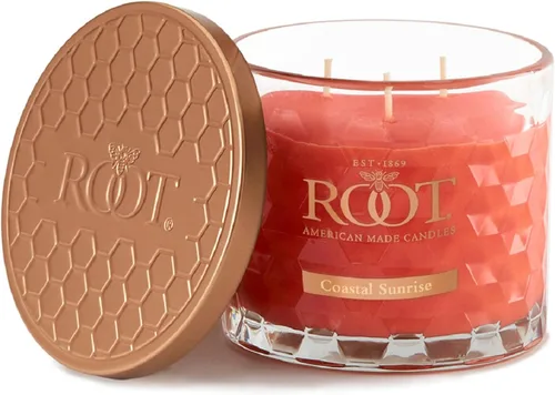 Miniatura 35 de Root Candles Velas perfumadas de cera de abeja Veriglass Premium, hechas a mano, mezcla de cera de abeja en panal, tamaño grande, vainilla francesa