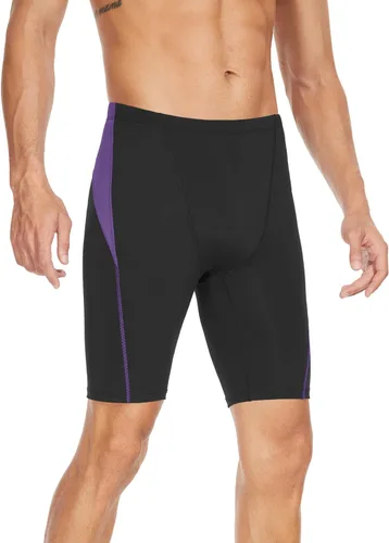 Miniatura 29 de Traje de baño deportivo competitivo para hombre, traje de entrenamiento de resistencia de carreras, pantalones cortos de natación de secado rápido