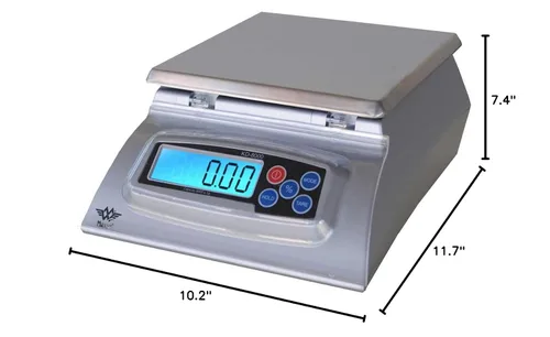 Miniatura 2 de My Weigh KD-8000 Báscula digital para alimentos, acero inoxidable, plata