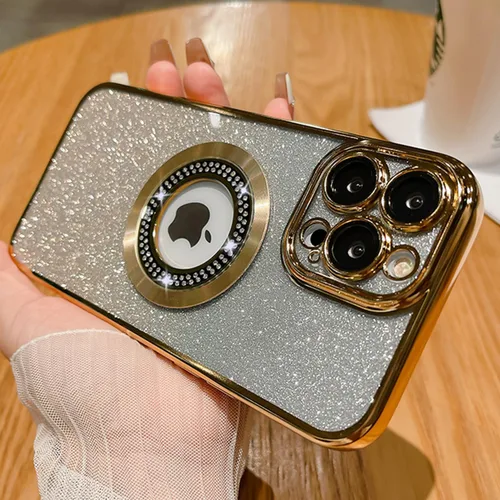 Miniatura 423 de Misscase Funda magnética con purpurina para iPhone 11 compatible con MagSafe, protección completa, delgada, a prueba de golpes, antiarañazos