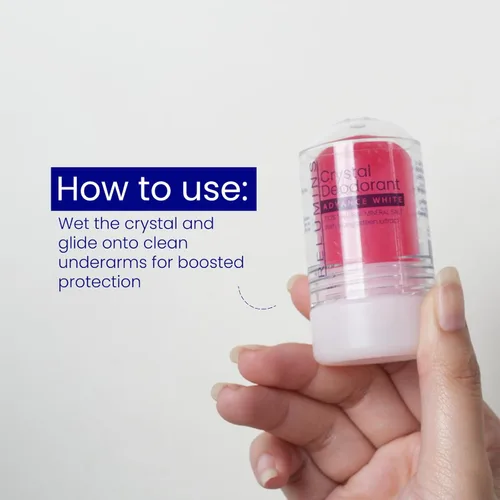 Miniatura 6 de Relumins Desodorante de cristal de mangostán, sal mineral totalmente natural, sin aluminio, no mancha, antioxidante y calmante con protección contra
