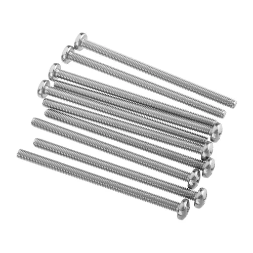 Miniatura 80 de MroMax 5 tornillos de máquina Phillips de cabeza plana M8 x 0.984 in, acero inoxidable 304 18-8, rosca completa, tornillos de cabeza cruzada gris
