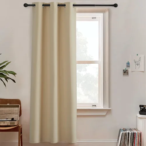Miniatura 17 de RYB HOME - Cortinas extra largas con bloqueo de luz, persianas opacas insonorizadas para privacidad para cine en casa, oficina, fondo de patio, sala