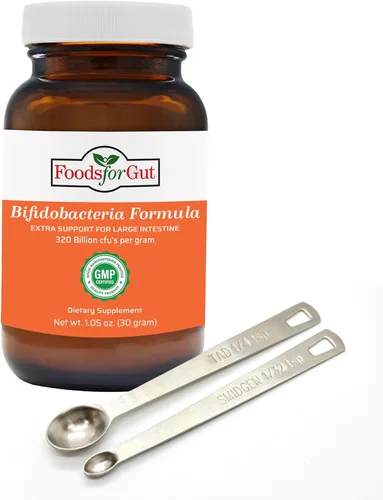 Foods For Gut Bifido Formula 320 mil millones de ufc | Fabricado en Estados Unidos | Directo del fabricante | Sin almacenamiento de terceros | Apoyo
