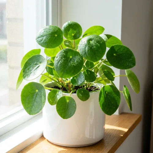 Planta de dinero viva, Pilea Peperomioides Plant Live, plantas de dinero para interiores, de 5 a 7 pulgadas de alto, planta de interior de fácil