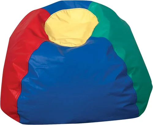 Miniatura 10 de Children's Factory Puf redondo de 26 pulgadas, puf con funda resistente al agua para niños, asiento flexible para aula primaria, fácil de limpiar