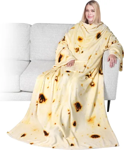 Miniatura 16 de PAVILIA Wearable Blanket with Sleeves for Adult Women Men, Cozy Fleece Warm Wrap Throw with Arms, Gifts for Christmas, Wife