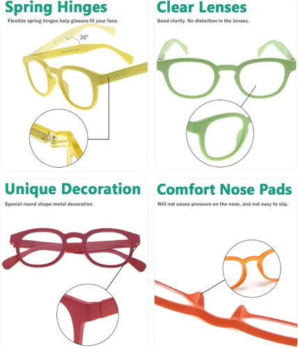 Miniatura 11 de Eyekepper Paquete de 5 lentes de lectura para mujer (uno para cada color, +0.00)